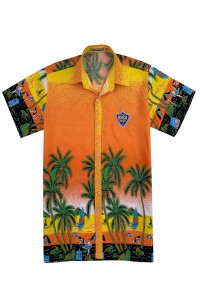 設計印花恤衫  供應時尚恤衫  旅遊恤衫 熱帶 夏威夷恤衫 圖案訂做 來樣訂造恤衫 恤衫製造商  Resort 渡假屋 R219